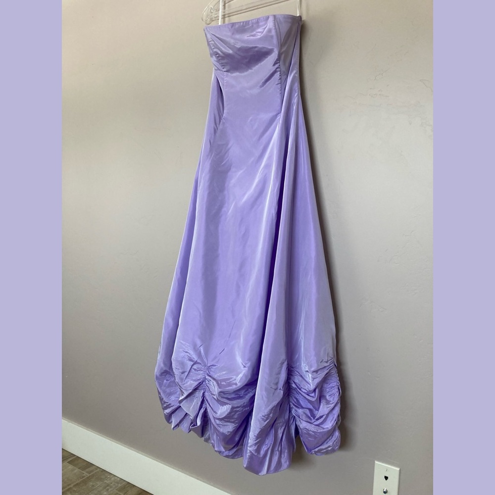 Jessica McClintock | Millennium 2000 Iridescent Ruched Strapless Gown Prom Dress